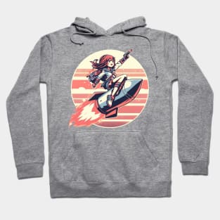 Rocket Pistol Girl Hoodie